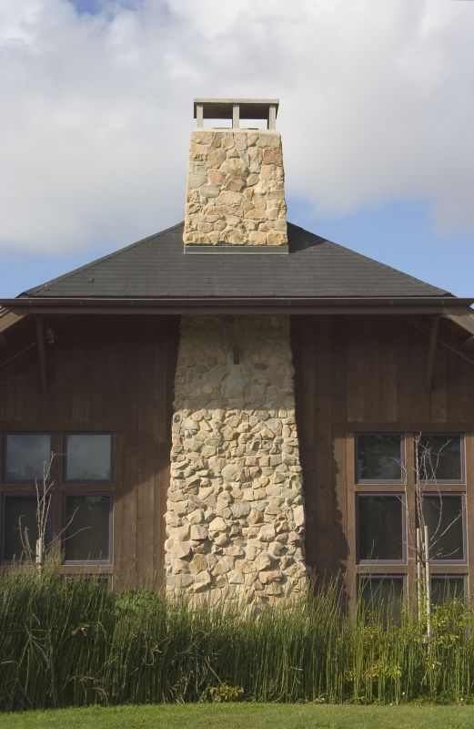 Stone Chimney Installation detail